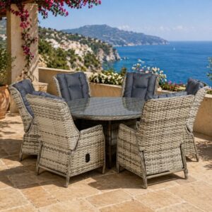 BALI 150cm 6 Seat Dining Set